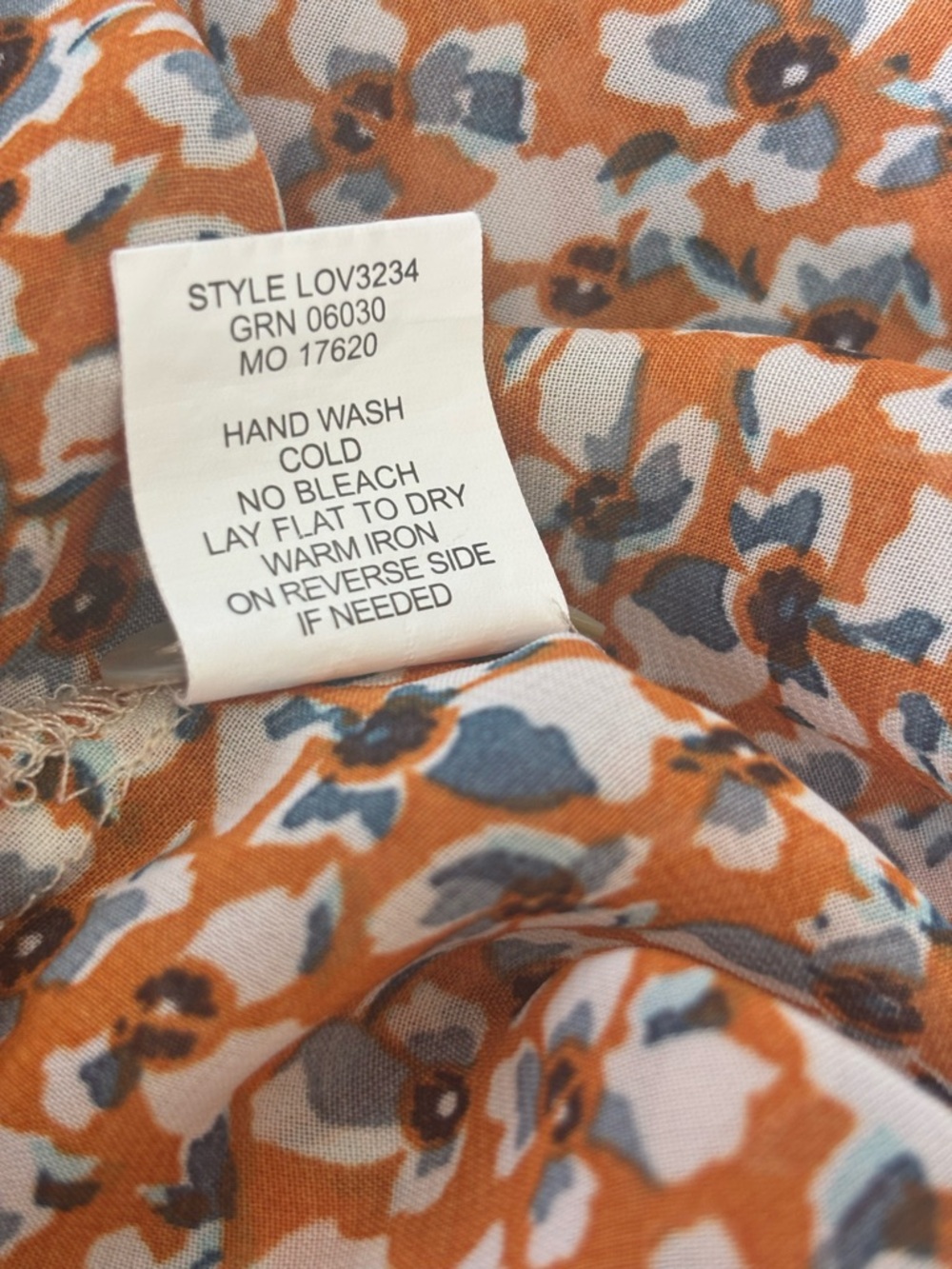 Figueroa & Flower Orange Floral Button Down Elastic Waist Mini Dress Women’s XL - Picture 8 of 8
